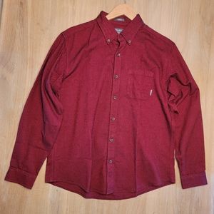 Eddie Bauer flannel never worn large red herringbone